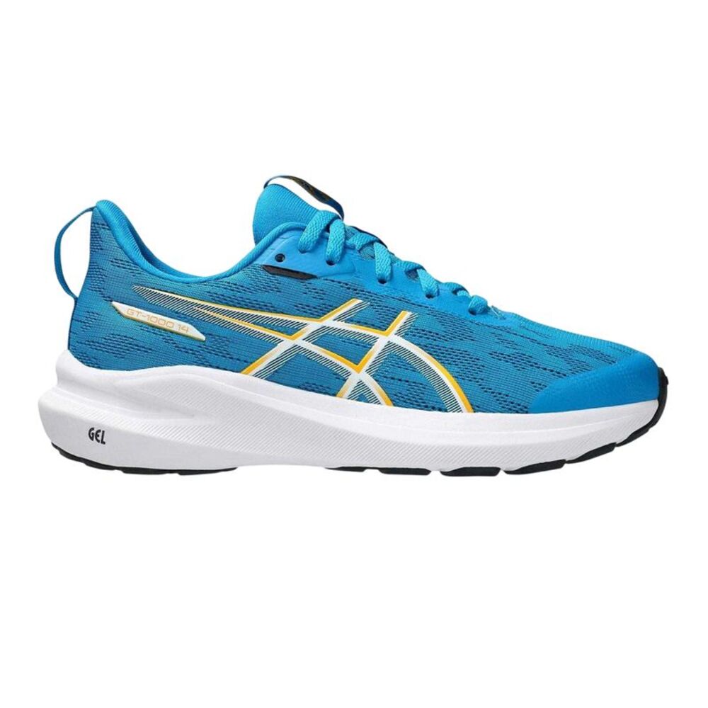 Asics Childrens/Kids Road+Run Cushioned Shoes / Aegean Blue/Twilight
